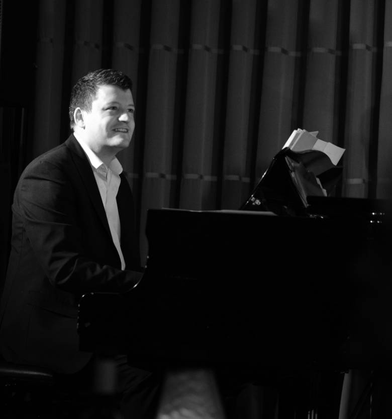 Nathan at the piano